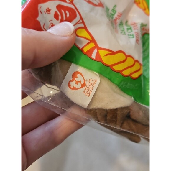 Vintage McDonalds 1993 1999 Ty Teenie Beanie Baby Claude the Crab ERRORS - Picture 5 of 5